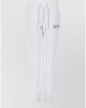 Versace Jeans Couture Trousers Featuring Ribbed Cuffs Detail - White