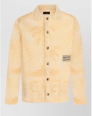 Alanui Crochet Cardigan - Natural