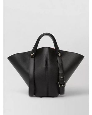 Maison Margiela Dress Age Small Bucket Leather Bag - Black