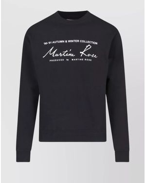 Martine Rose Cotton Sweatshirt - Blue