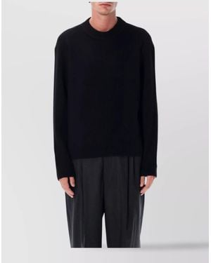 BERNER KUHL Ribbed Knit Jumper Long Sleeves Design - Blue