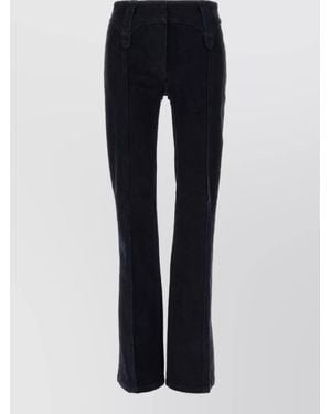 Tory Burch Denim High-Rise Straight-Leg Jeans - Black