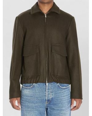 Barena Wool Blend Regular-Fit Lightweight Jacket - Green
