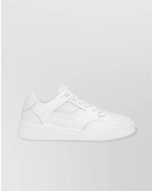 Celine Leather Low-Top Trainers - White
