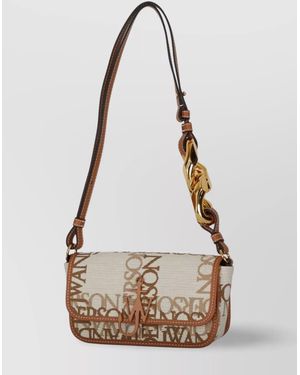 JW Anderson Anchor Chain Baguette Shoulder Bag - Natural