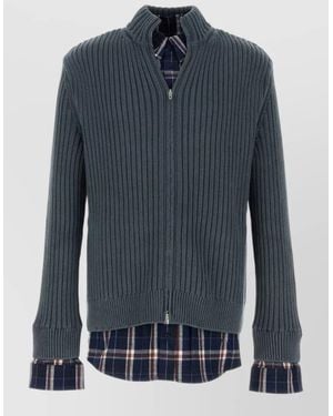 Balenciaga Cotton Cardigan - Blue
