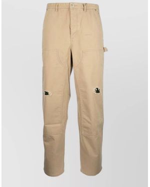 Dior Shorts Belt Loops Cargo Pockets Regular Fit - Natural