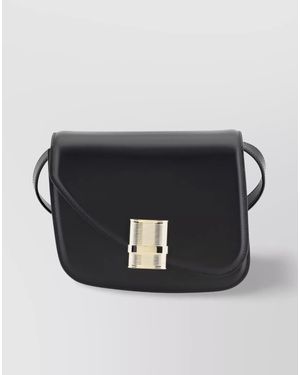Ferragamo Small Leather Crossbody Bag - Black