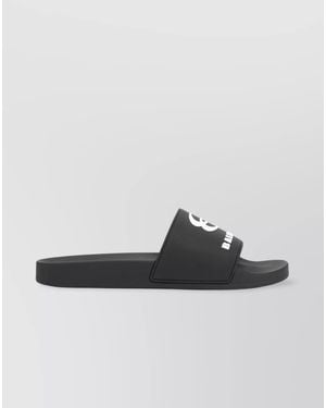 Balenciaga Logo Pool Slide Sandals - Multicolour