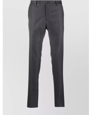 Incotex Virgin Wool Tailored Trousers - Grey