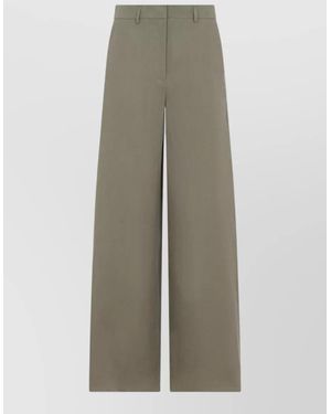 Giorgio Armani Linen Wide-Leg Trousers - Multicolour