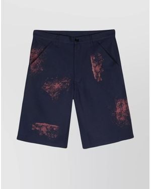 Comme des Garçons Printed Shorts - Blue