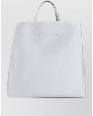 Carven Silk Wool Tote Bag - White