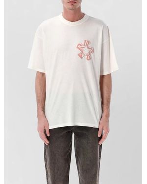 Represent Initial Star Graphic Crew Neck T Shirt - White