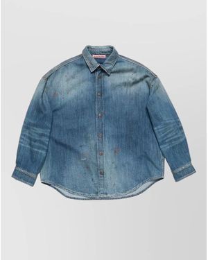 Acne Studios Denim Cotton Shirt - Blue