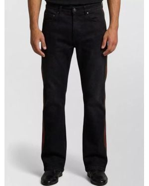 Gucci Denim Low-Rise Flared Jeans - Black
