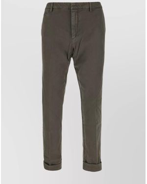 Dondup Straight-Leg Trousers - Grey