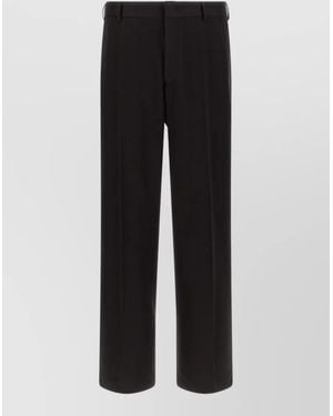 Cellar Door Straight-Leg Tailored Pants - Black