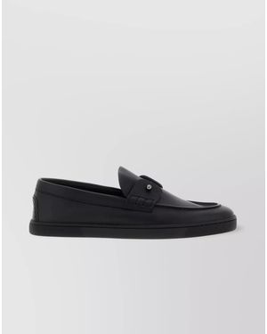 Christian Louboutin Boat Round Toe Loafers With Metal Hardware - Multicolour