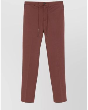 Circolo 1901 Cotton Straight-Leg Trousers - Red