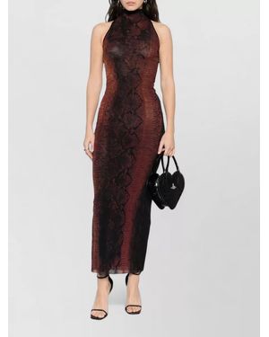 Jean Paul Gaultier Silk Midi Dress - Black