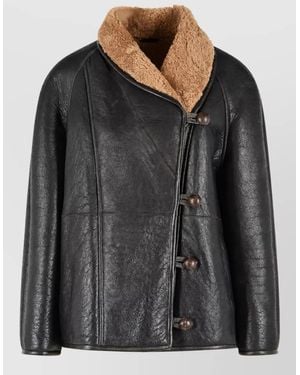 Isabel Marant Shearling Coat - Black