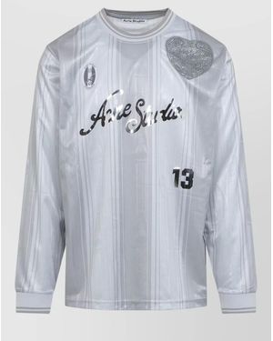 Acne Studios Crew Neck Long Sleeve Knit Jumper - Grey