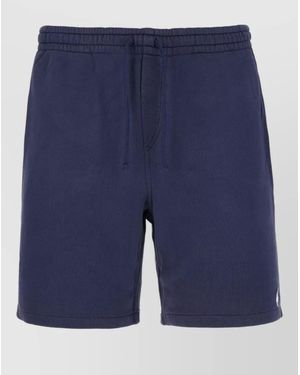 Polo Ralph Lauren Cotton Blend Bermuda Shorts Elastic Waistband - Blue