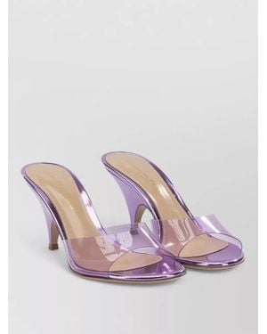 Gianvito Rossi Sofia Low Heel Mules Open Toe Strap - Pink