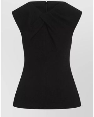 Jil Sander Draped Tank Top - Black