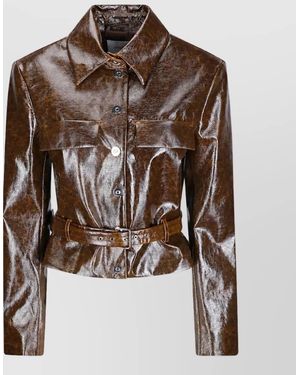 Sportmax Single Breasted Coat - Brown