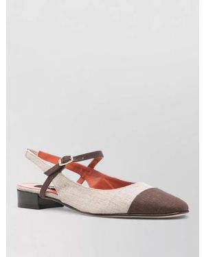 CAREL PARIS Cotton Slingback Ballerina Shoes - Pink
