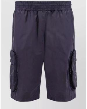 Moncler Genius Straight Nylon Cargo Shorts - Blue
