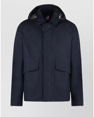 K-Way Linen Blend Jacket - Blue