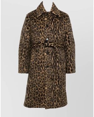 Lanvin Wool Alpaca Single Breasted Coat - Brown
