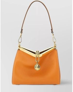 Etro Leather Shoulder Bag - Orange