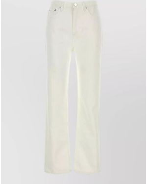 Loulou de Saison Denim Straight-Leg Trousers - White