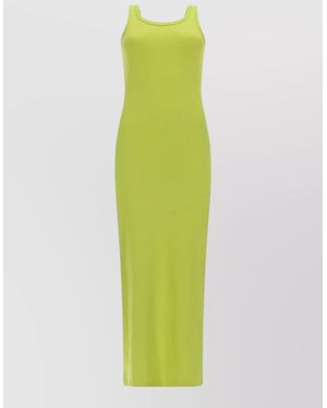 green emerald velvet dress Msgm
