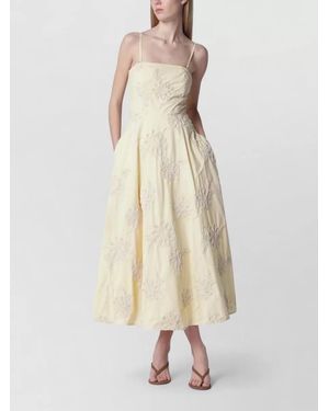 ROTATE BIRGER CHRISTENSEN Midi Dress - Natural