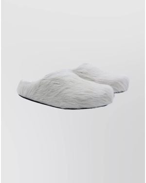 Marni Faux Fur Fussbett Slippers - Grey