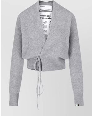 Extreme Cashmere Cashmere Crewneck Fitted Jacket - Grey