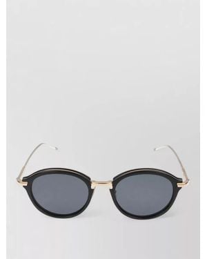 Thom Browne Round Sunglasses Metal Frame Double Bridge - Gray
