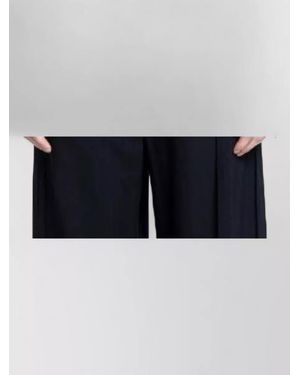 Ann Demeulemeester Erma Slim Shirt Ruffled Front Cotton - Blue