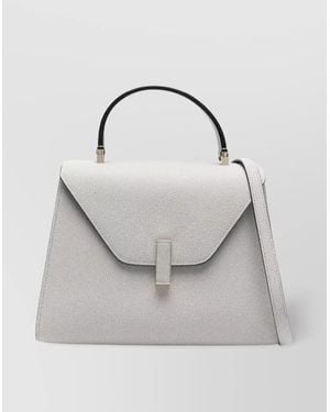 Valextra Medium Bag Detachable Strap - Gray