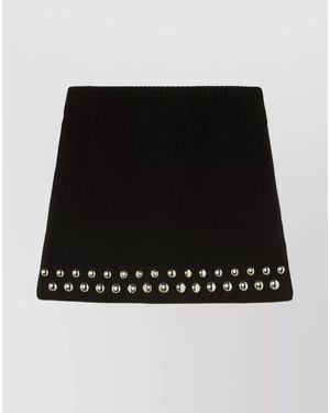 Alanui Wool Mini Skirt - Black