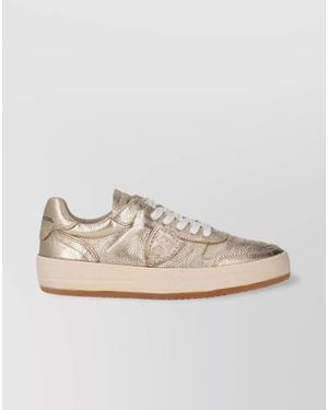 Philippe Model Leather Low-Top Trainers - Natural