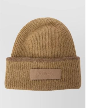 Jacquemus Ribbed Beanie - Natural
