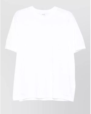 Lardini Cotton Crew Neck T-Shirt - White
