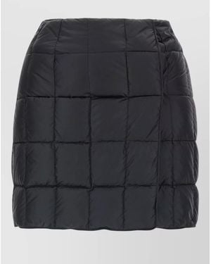 Ienki Ienki High Waisted Quilted Padded Mini Skirt - Black