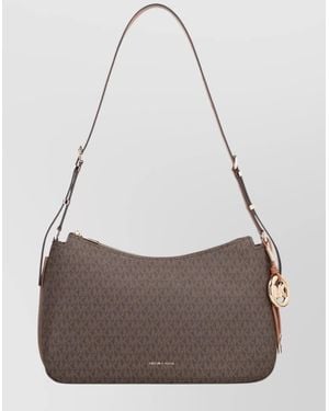 MICHAEL Michael Kors Medium Nolita Logo Shoulder Bag - Gray